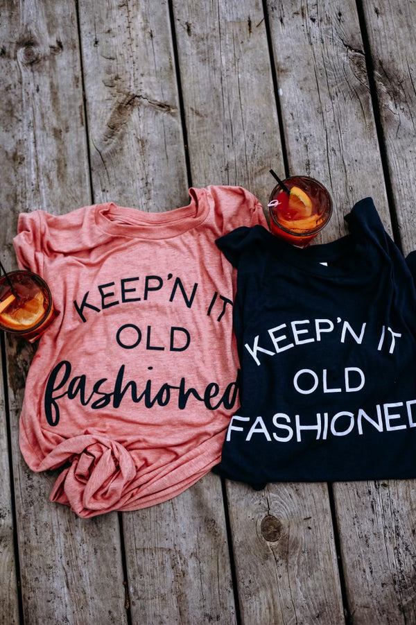 Keepin' It Old Fashioned - Unisex TShirt  (Heather Sunset)