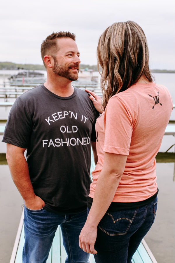 Keepin' It Old Fashioned - Unisex TShirt  (Heather Sunset)