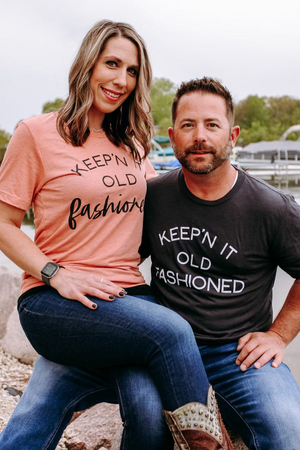 Keepin' It Old Fashioned - Unisex TShirt  (Heather Sunset)