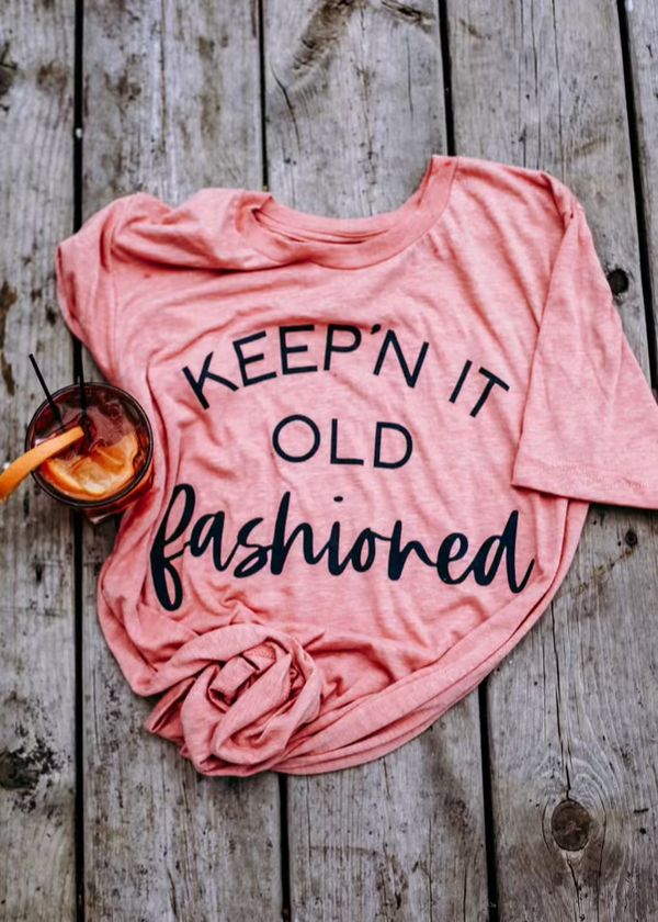 Keepin' It Old Fashioned - Unisex TShirt  (Heather Sunset)