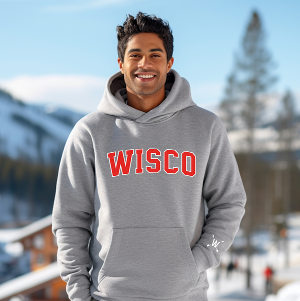 Wisco (Varsity) - Gray Unisex Hoodie