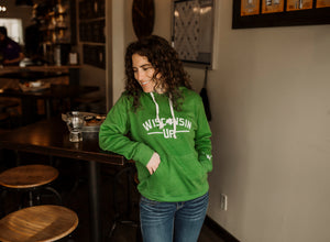 Wisconsin Up (Shamrock) - Unisex Hoodie